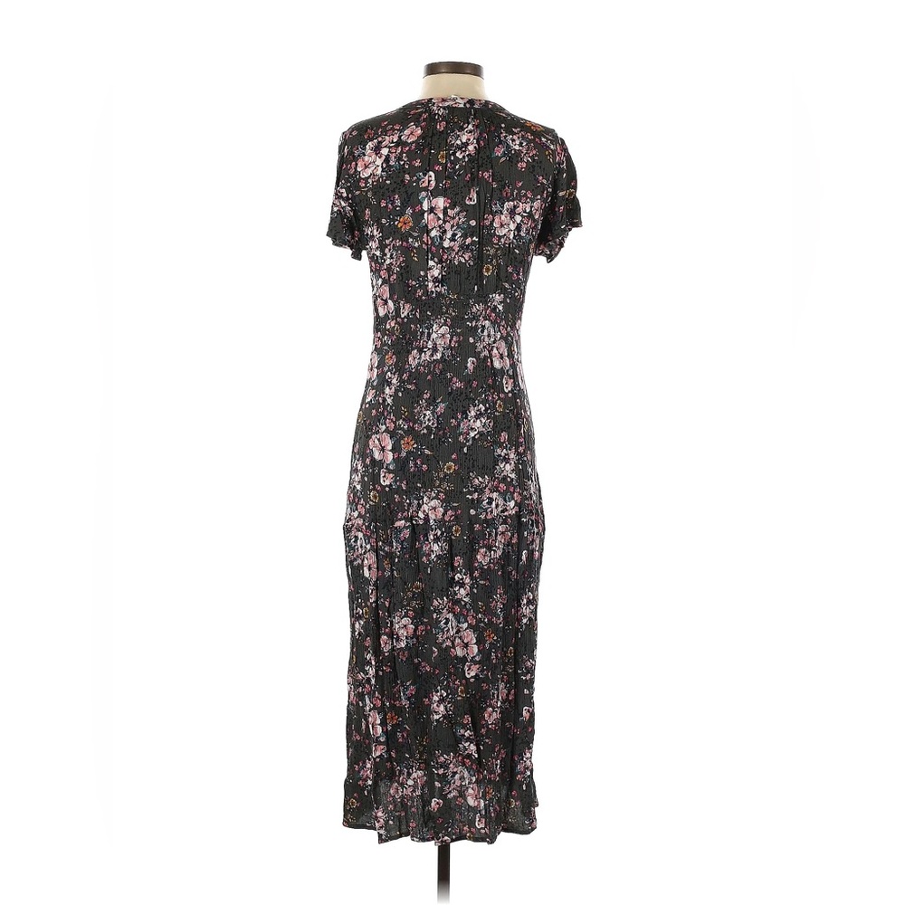 Knox Rose Crepe Charcoal Floral Dress - Picture 2 of 5